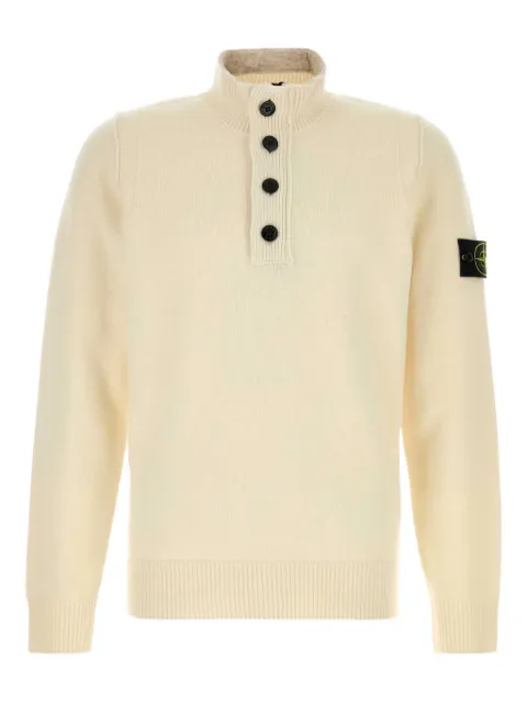 Stone Island button roll-neck sweater