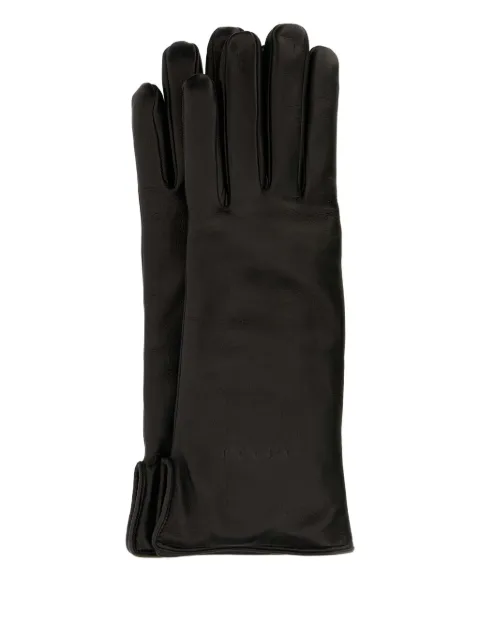 Gucci guantes con logo en relieve