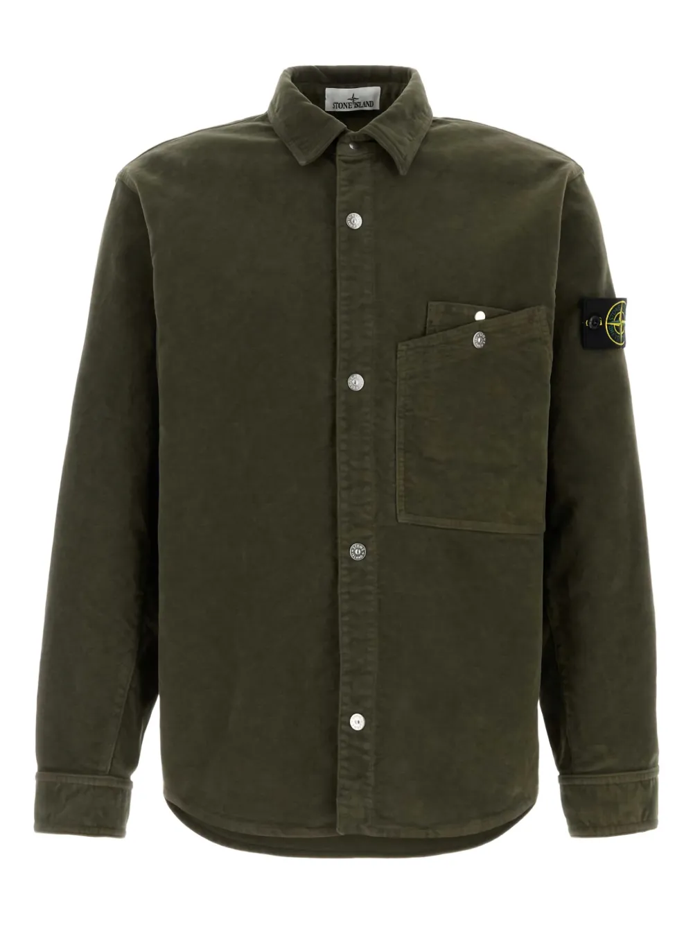 Stone Island pocket patch shirt | Green | Image 1