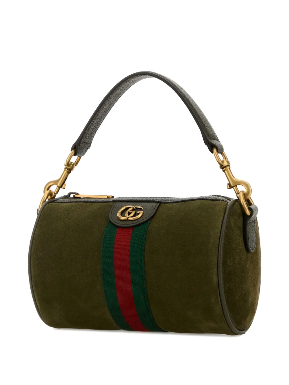 Gucci Ophidia suède mini-messengertas - Groen