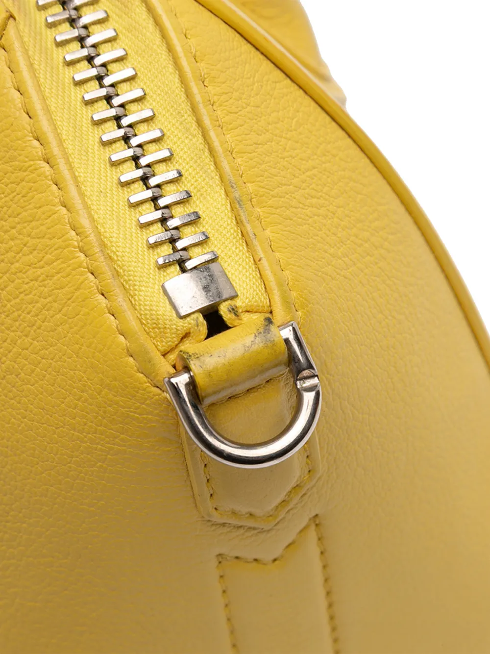 Pre-owned Givenchy 2017 Mini Sugar Goatskin Antigona Satchel In Yellow