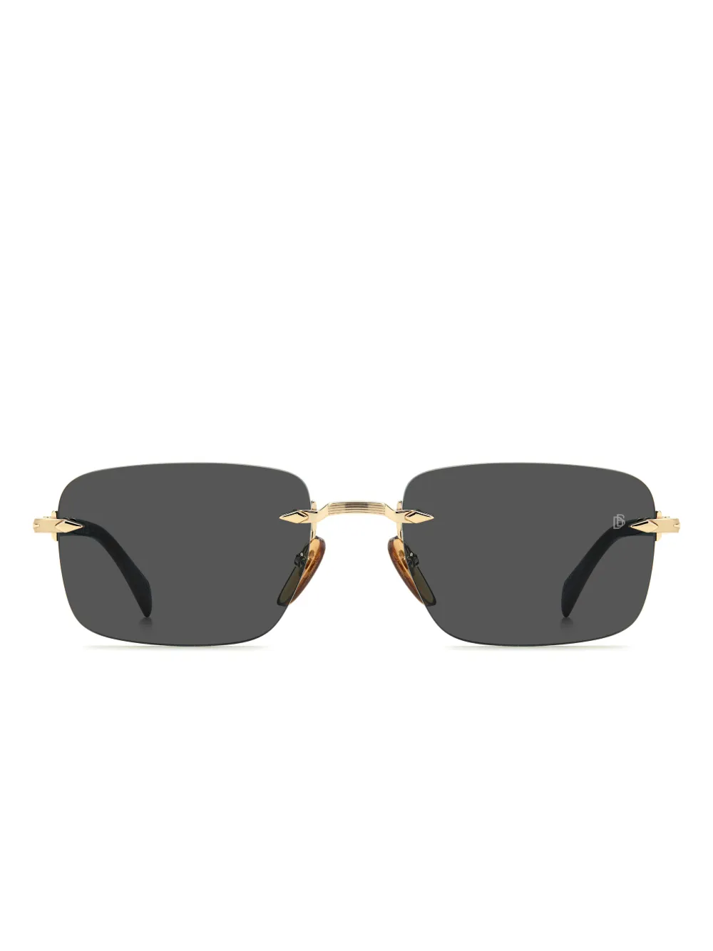 Eyewear by David Beckham square-frame sunglasses | Gold | Image 1