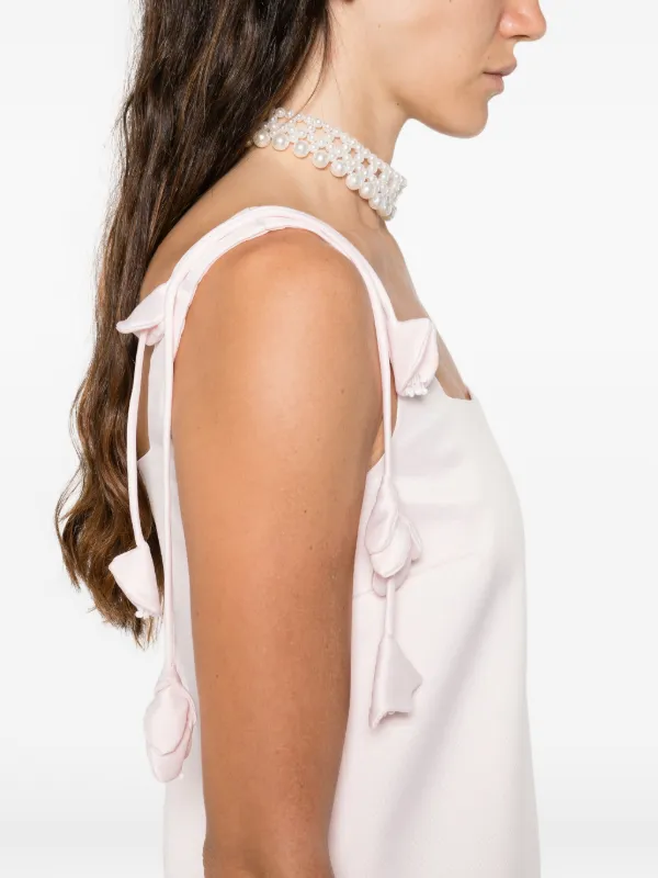 self portrait pink taffeta dress Self-Portrait - Pink Taffeta Midi Dress