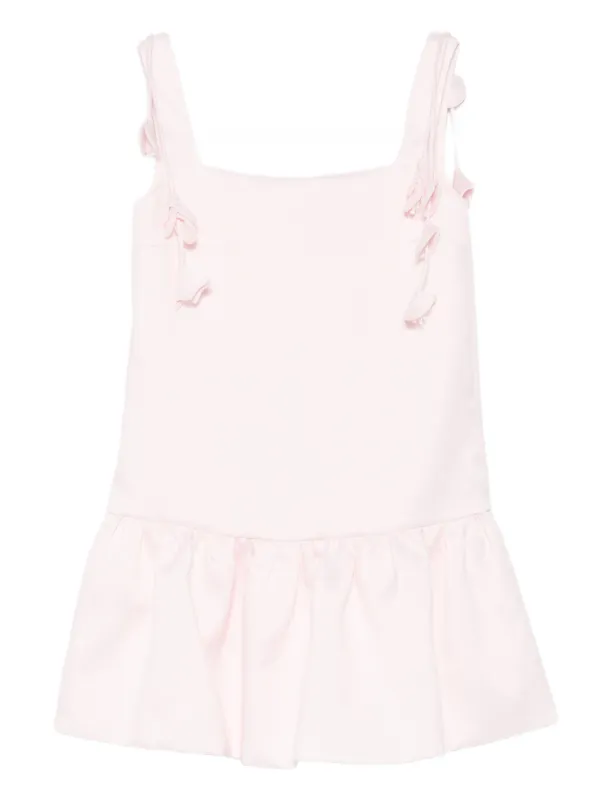 Self-Portrait Flower Taffeta Dress in Pink