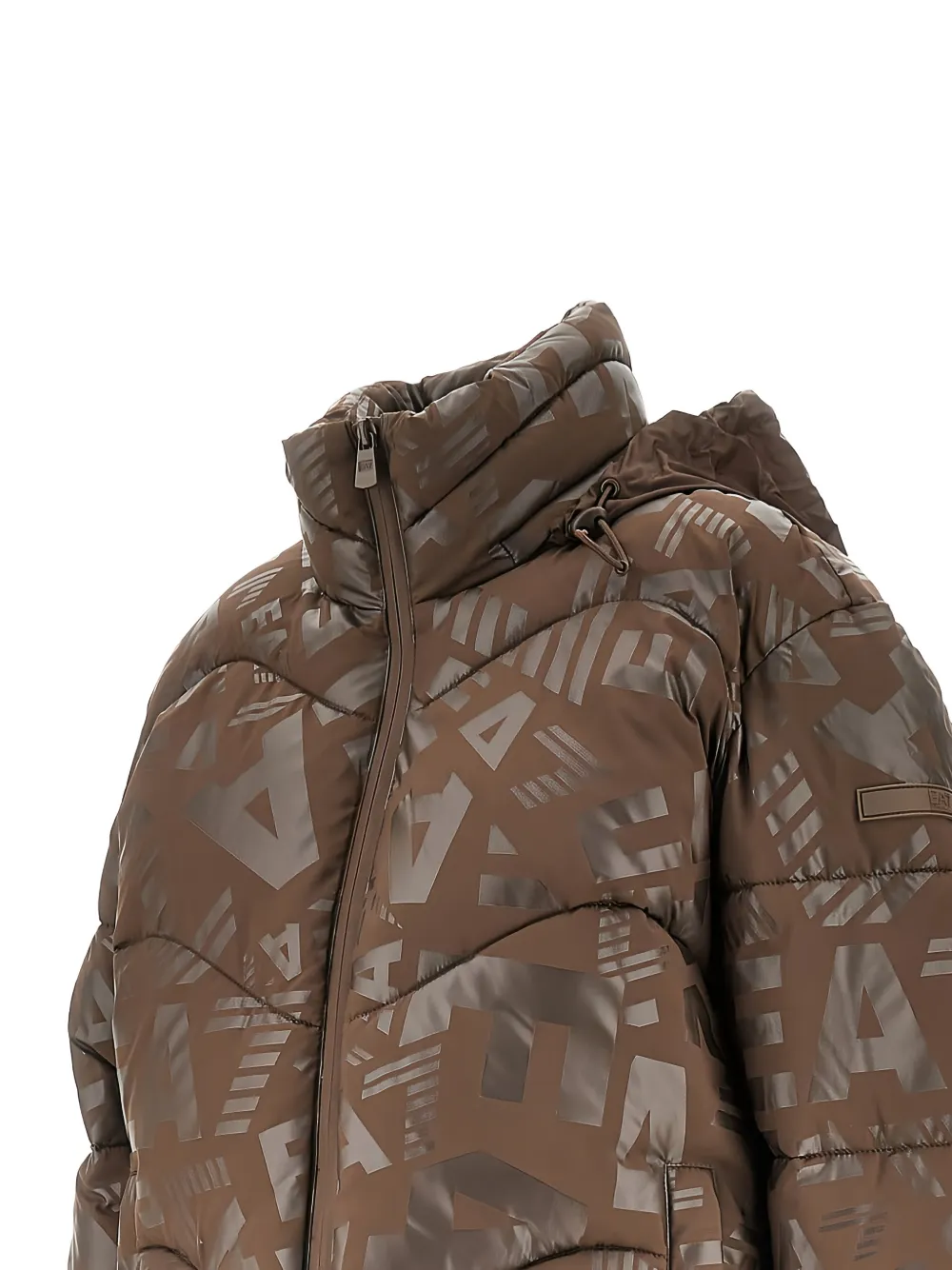 Ea7 Emporio Armani logo-print puffer jacket Bruin