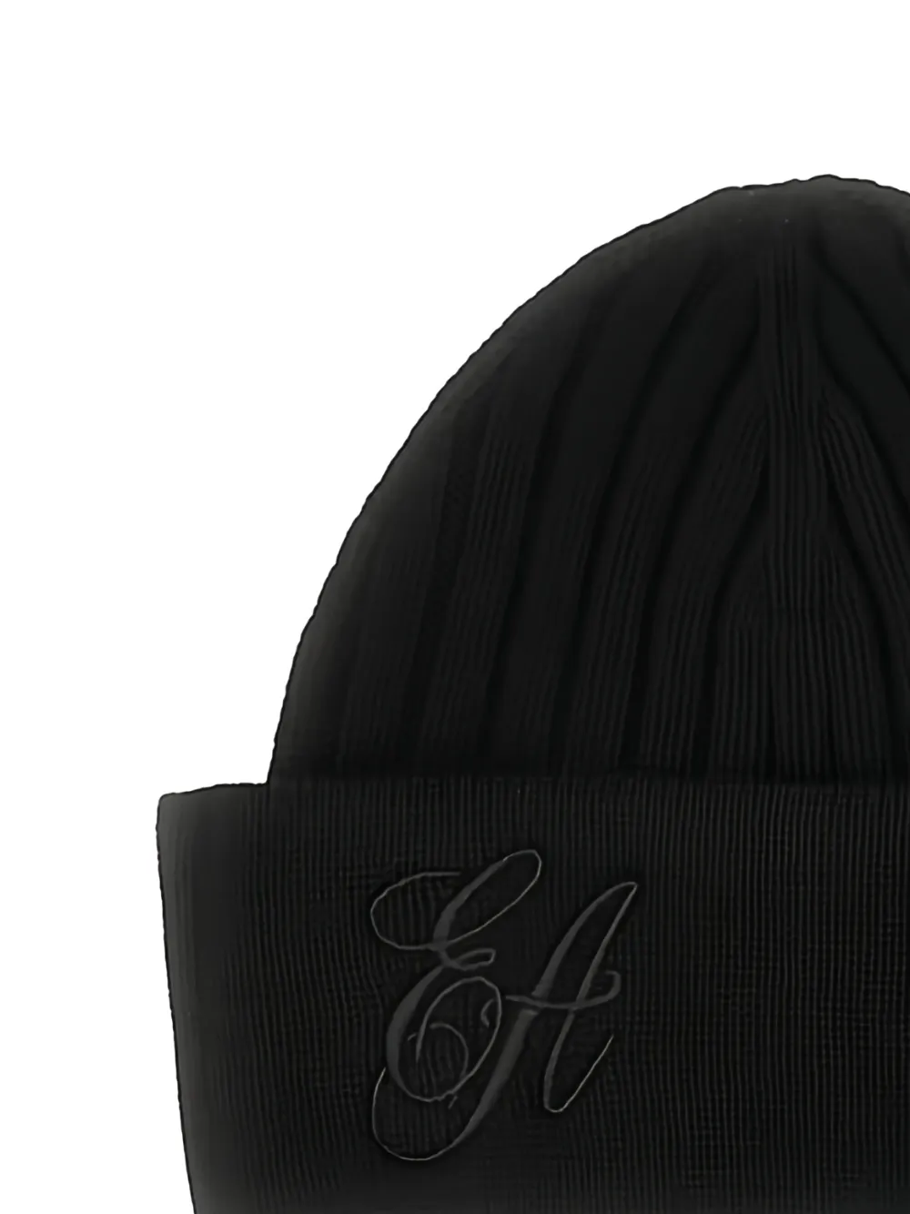 Emporio Armani Muts met geborduurd logo - Zwart