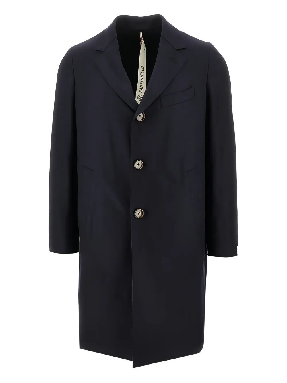 Santaniello single-breasted coat | Blue | Image 1