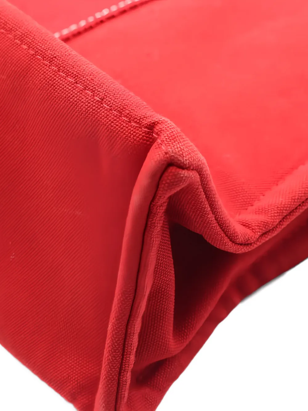 Pre-owned Hermes 2010s Sac Deauville Mm Tote Bag In Red