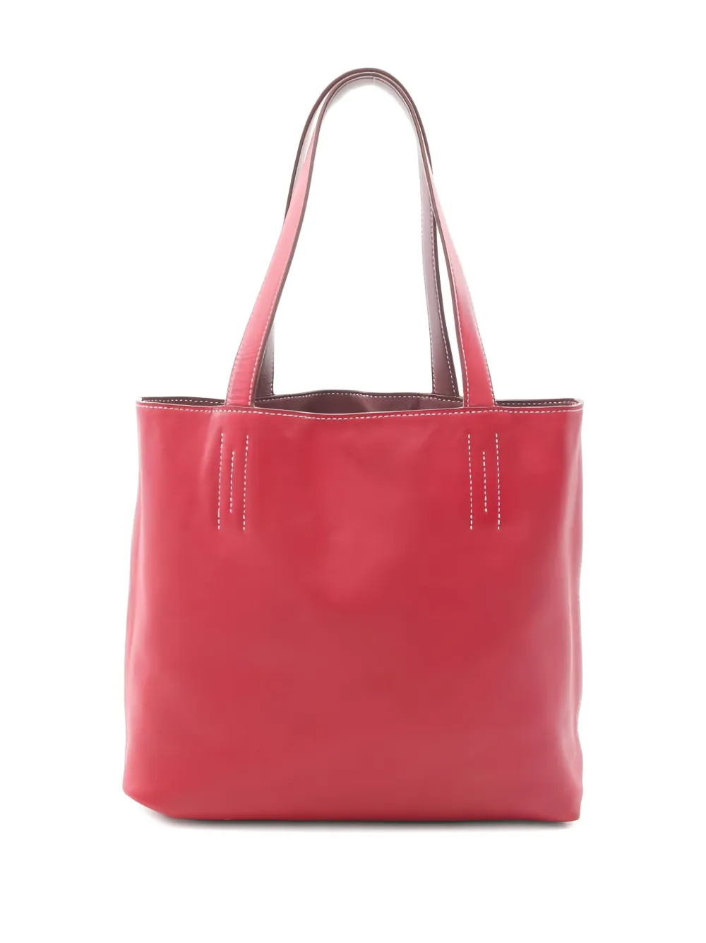 Pre-owned Hermes 2013 Double Sens 28 Sikkim-leather Tote Bag In Red