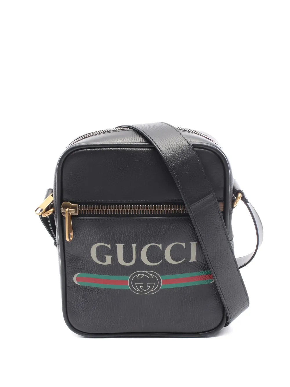 Gucci Pre-Owned 2010s logo-print shoulder bag - Nero