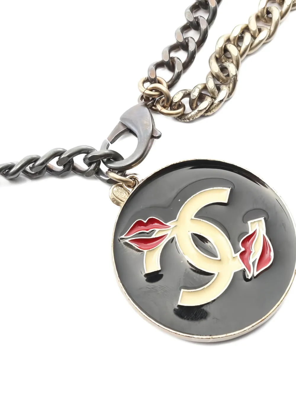 CHANEL Pre-owned 1986-1988 Coco Mark Chain Belt In Black