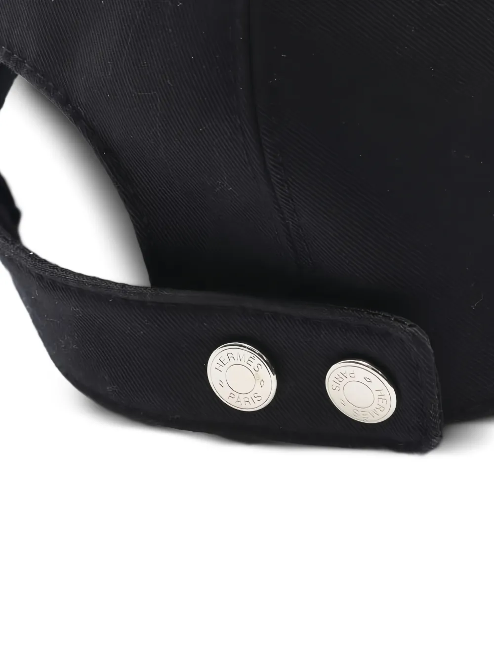 HERMES Pre-owned 2010s Davis H Serie Baseball Cap In Black