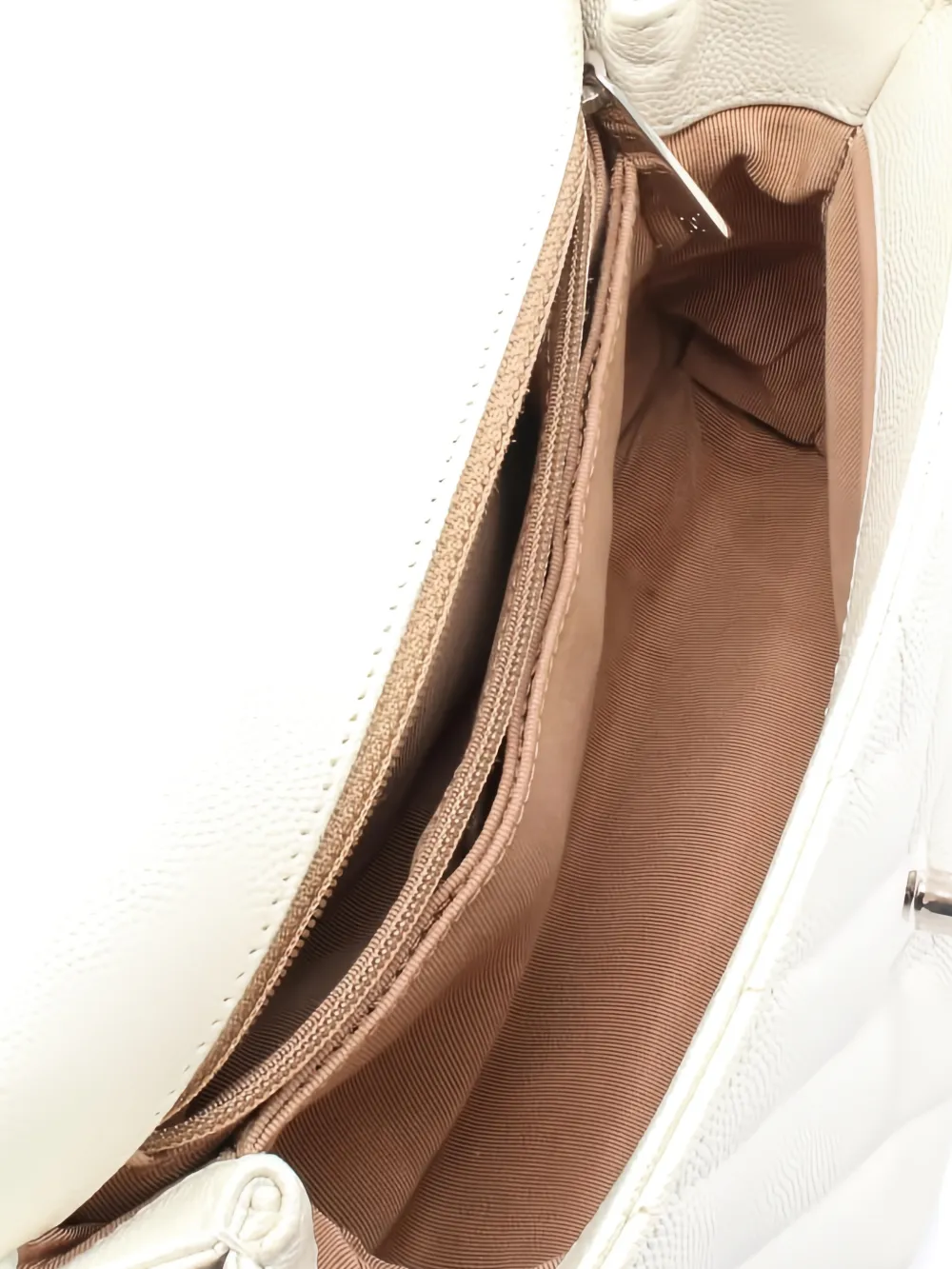 CHANEL Pre-Owned 2019 quilted handle flap tote bag Wit