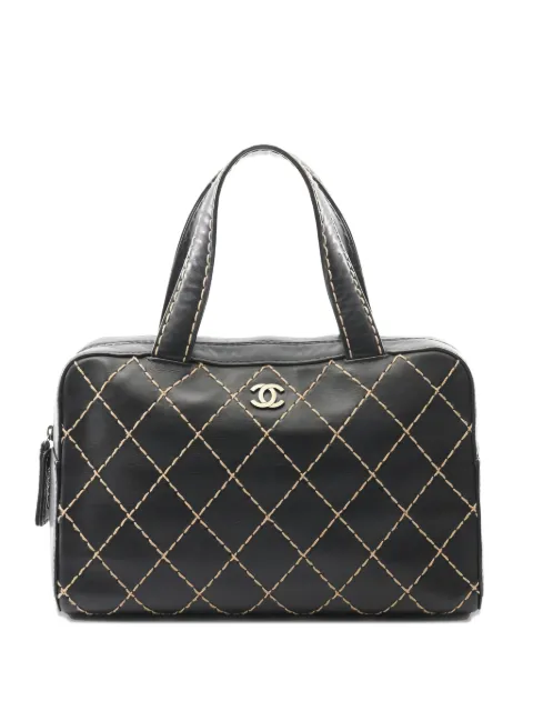 CHANEL Pre-Owned 2000-2002 stitched leather tote bag