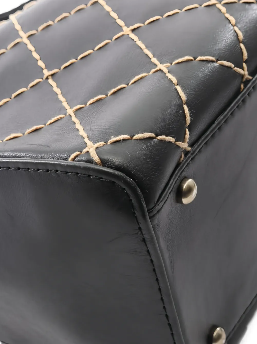 2000-2002 Stitched Leather Tote Bag