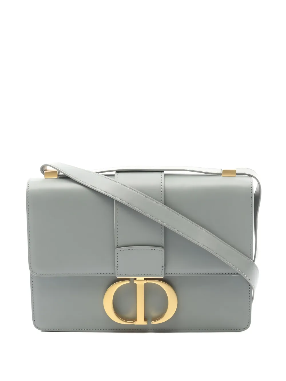 DIOR Pre-owned 2010s Leather Shoulder Bag In Gray