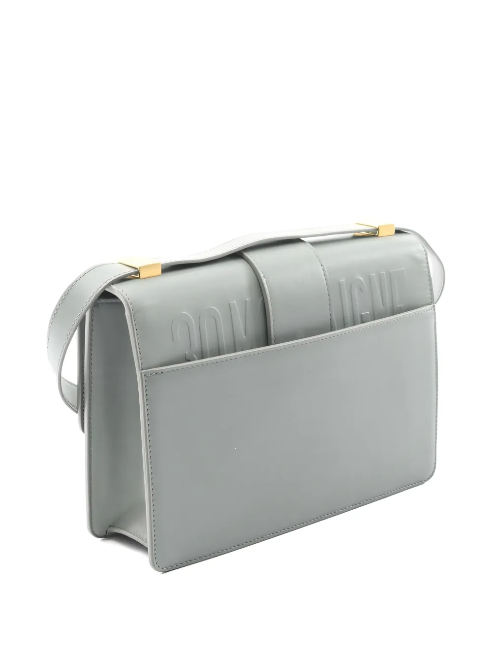 DIOR Pre-owned 2010s Leather Shoulder Bag In Gray