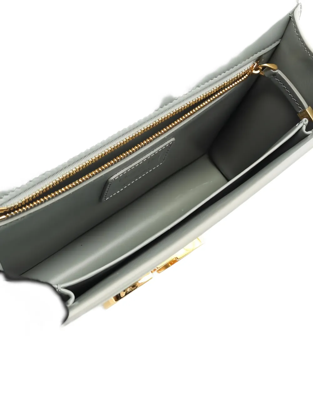 DIOR Pre-owned 2010s Leather Shoulder Bag In Gray