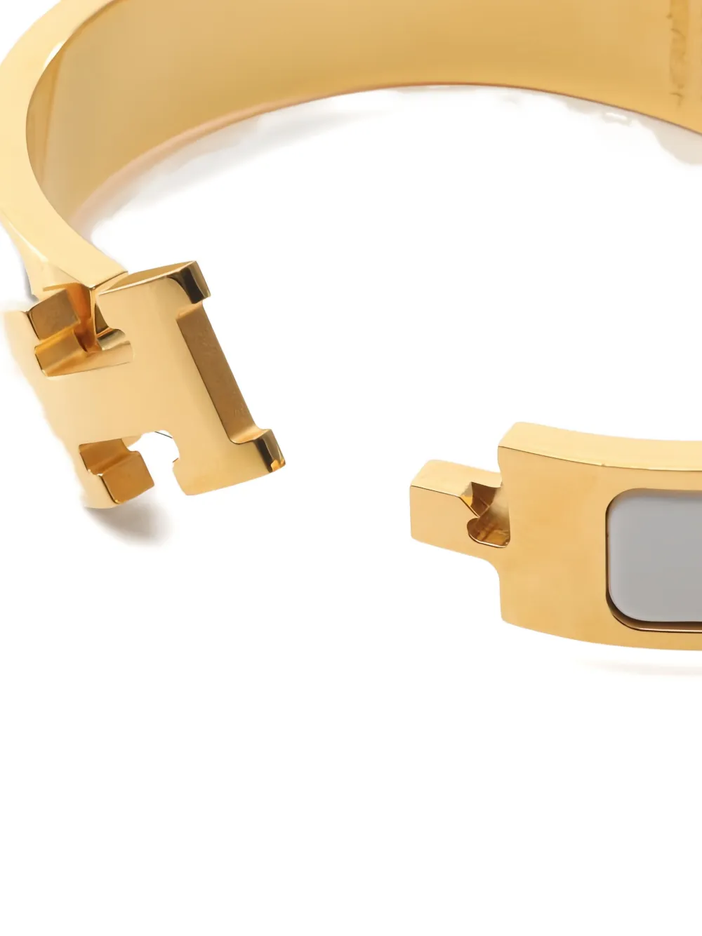 Pre-owned Hermes 2010s Clic H Bracelet In Gold