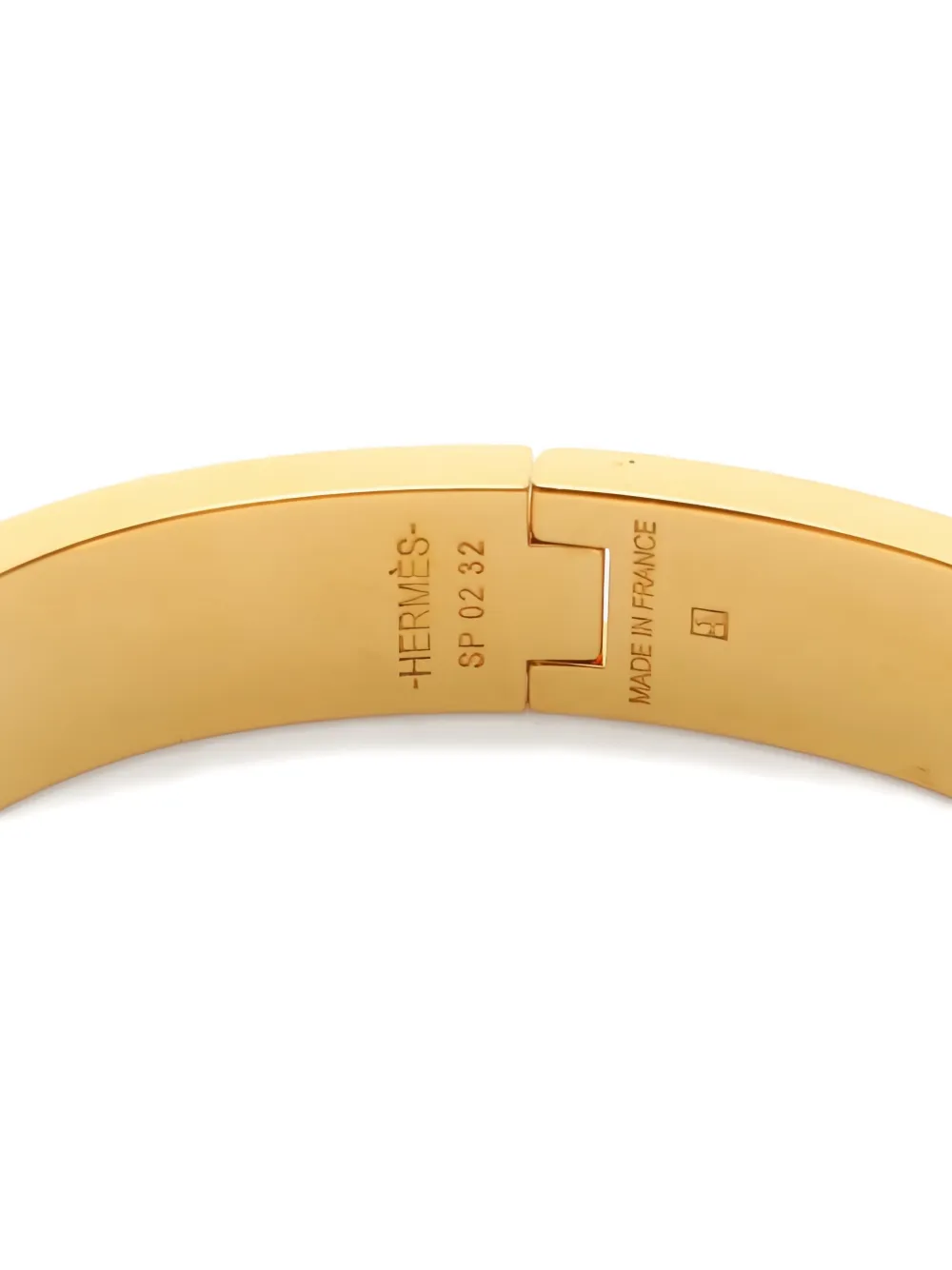 Pre-owned Hermes 2010s Clic H Bracelet In Gold