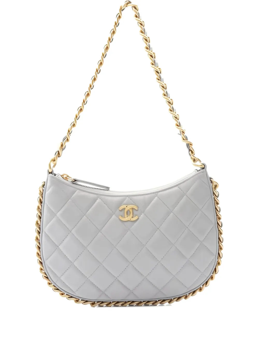 CHANEL Pre-Owned 2021s diamond quilting shoulder bag - Grigio