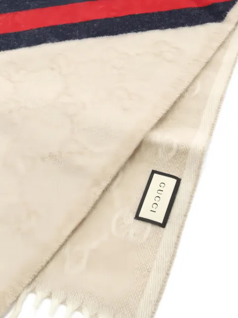 Gucci Pre-Owned 2020 GG-pattern striped scarf