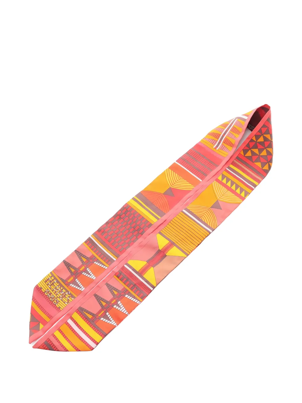 Hermès Pre-Owned 2010s Pelage Et Camouflage ribbon scarf | Image 2