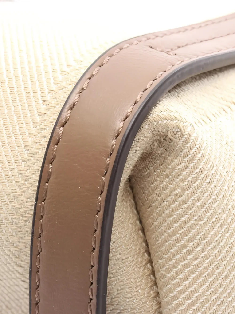 CHLOÉ Pre-owned 2010 Canvas Leather Carry Tote Bag In Neutral