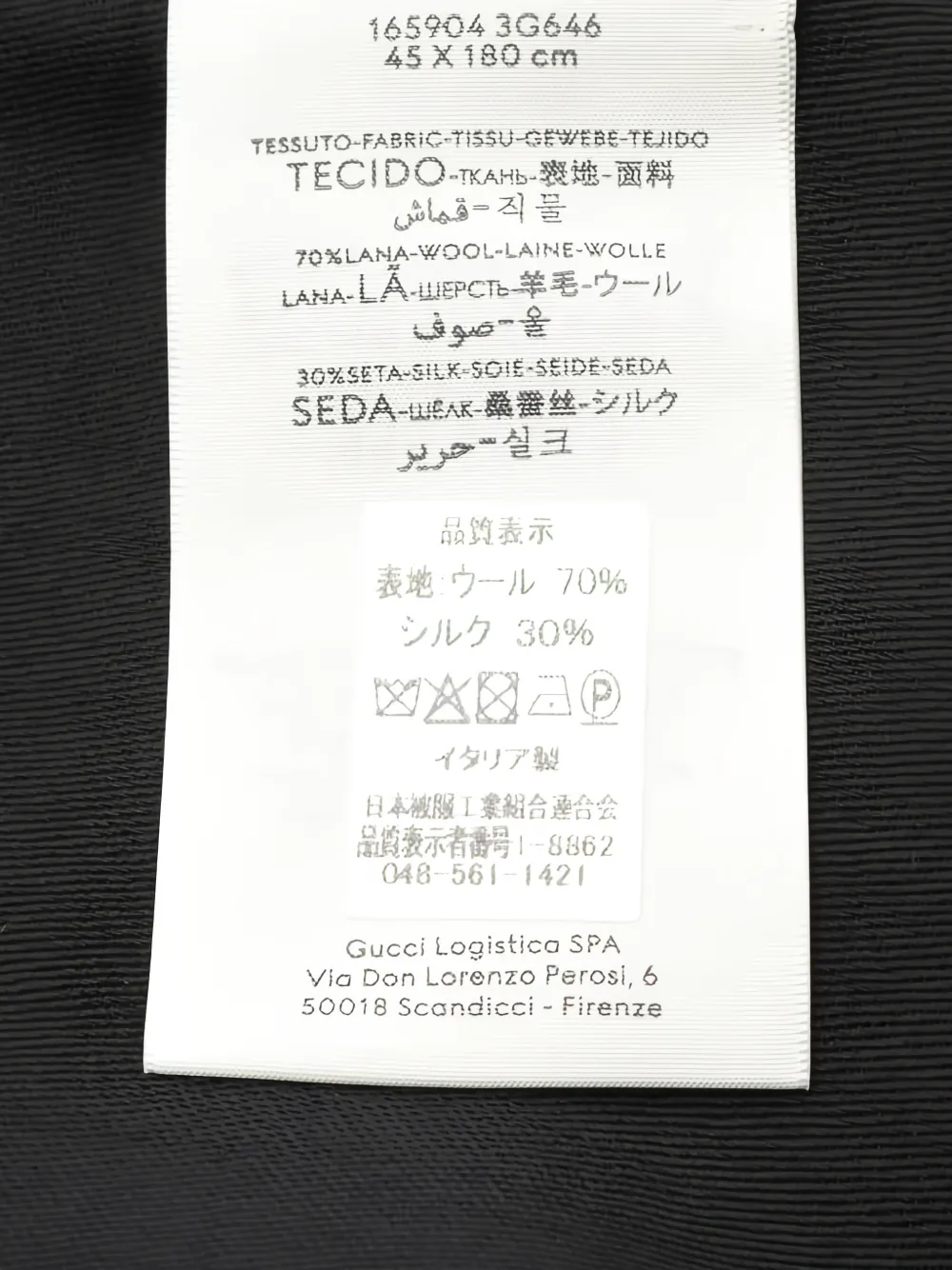 Pre-owned Gucci 2020 Gg-pattern Scarf In Black