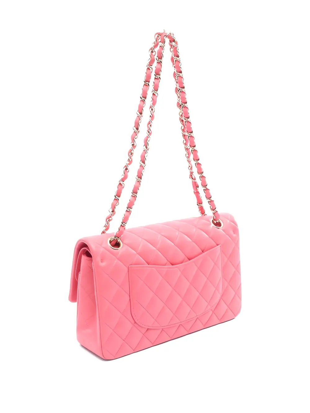 Pre-owned Chanel 2020-2021 Double Flap Shoulder Bag In Pink