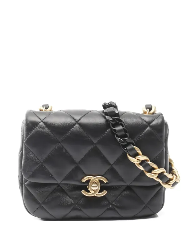 CHANEL Pre-Owned マトラッセ チェーン ショルダーバッグ | ブラック