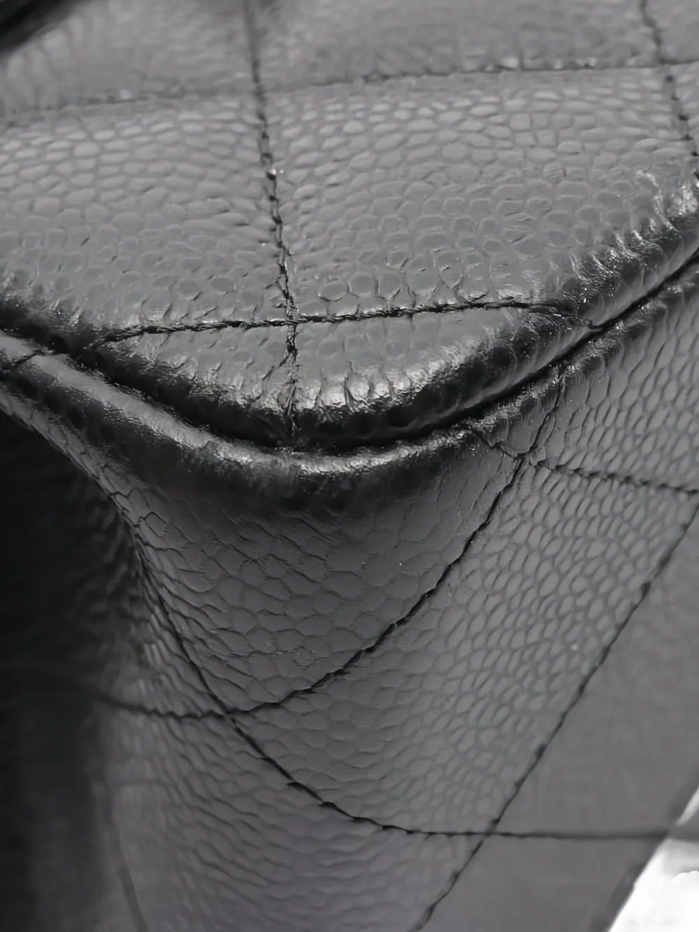 Pre-owned Chanel Large Classic Flap 30 Quilted Shoulder Bag In Black