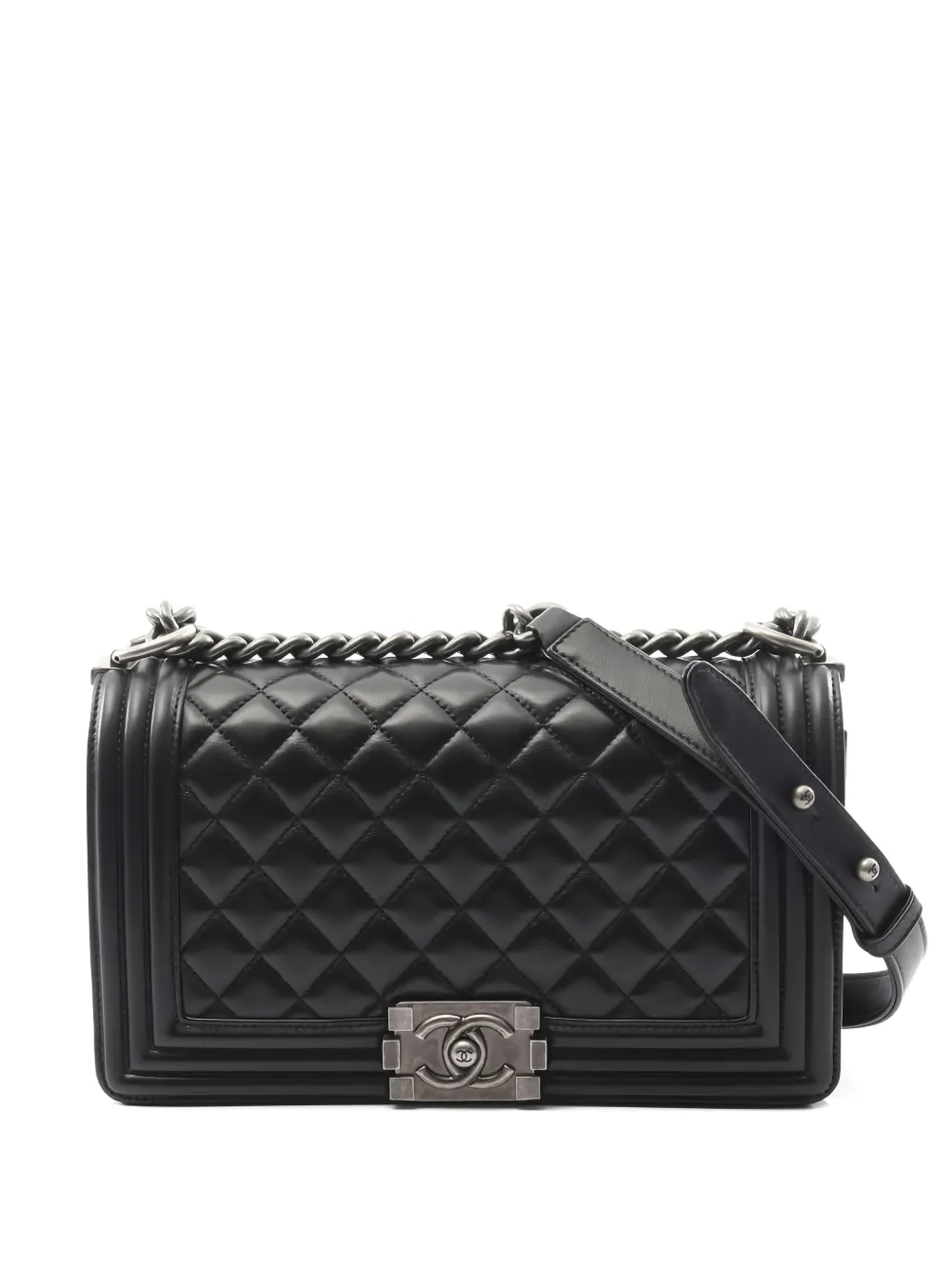 CHANEL Pre-Owned 2017-2018 Boy shoulder bag - Nero