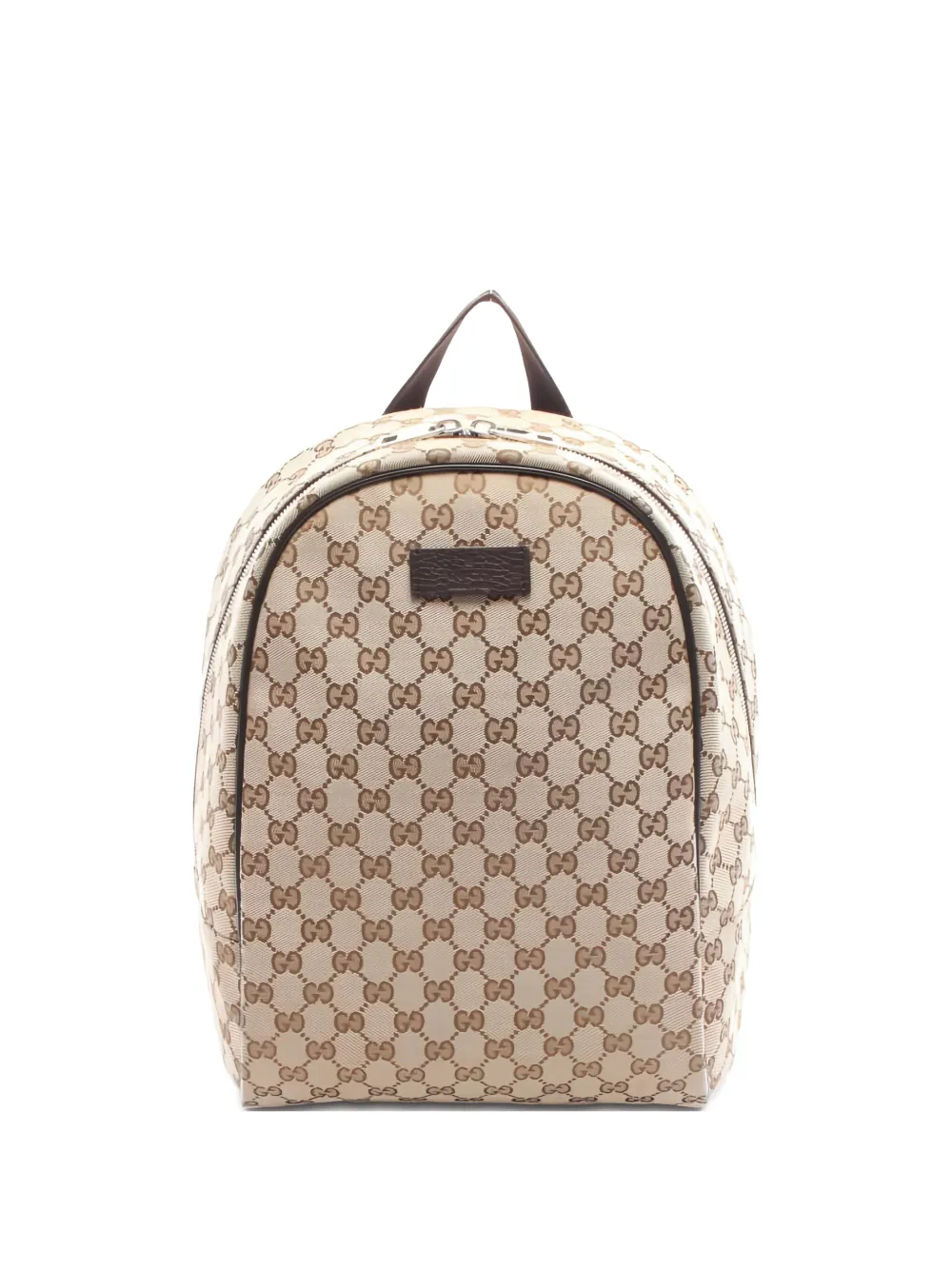Pre-owned Gucci 2010s Gg Canvas Monogram Backpack In Neutral