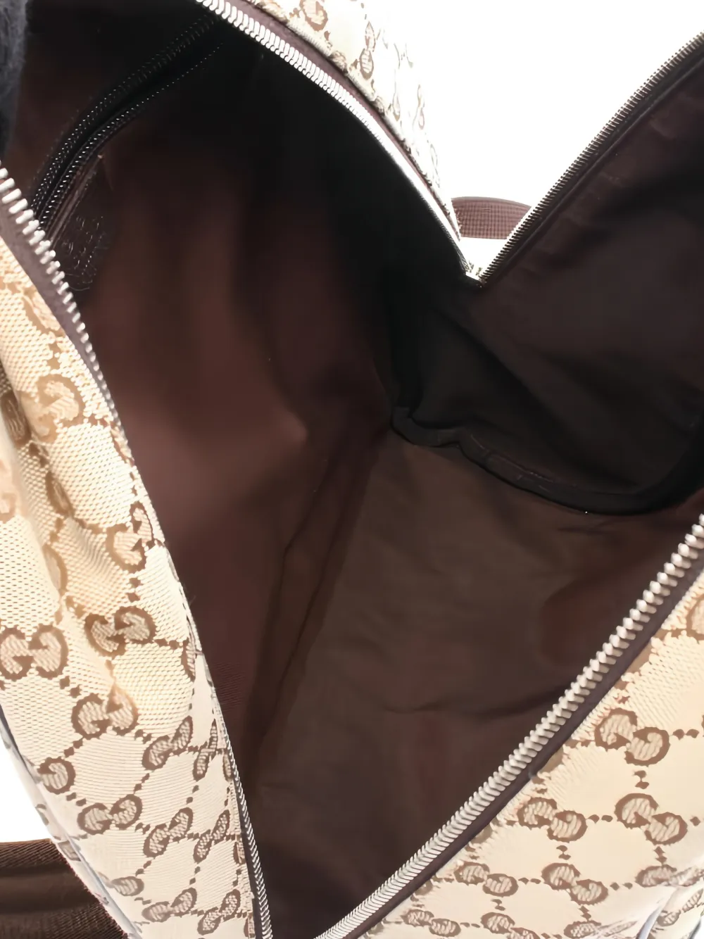 Pre-owned Gucci 2010s Gg Canvas Monogram Backpack In Neutral