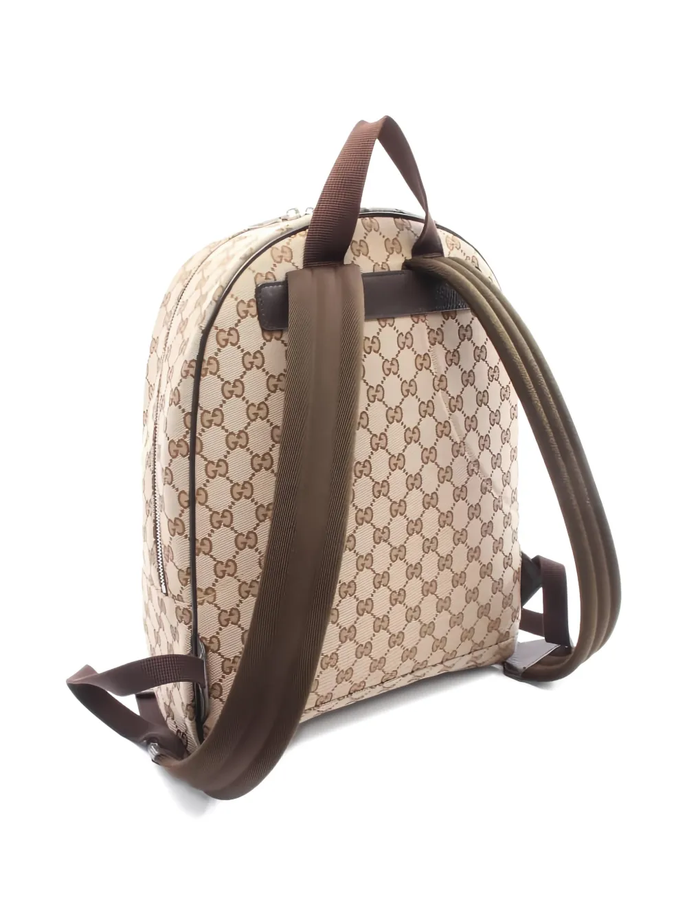 Pre-owned Gucci 2010s Gg Canvas Monogram Backpack In Neutral