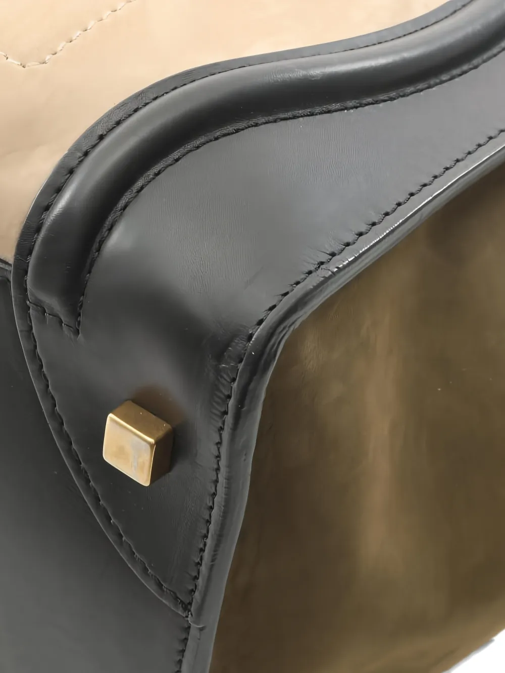 CELINE Pre-owned 2000 Suede Leather Tote Bag In Neutral