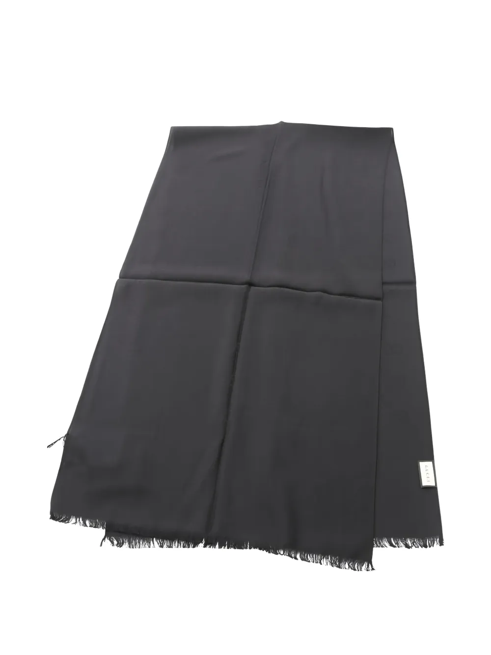 Gucci Pre-Owned 2020s fringed scarf | Black | Image 1