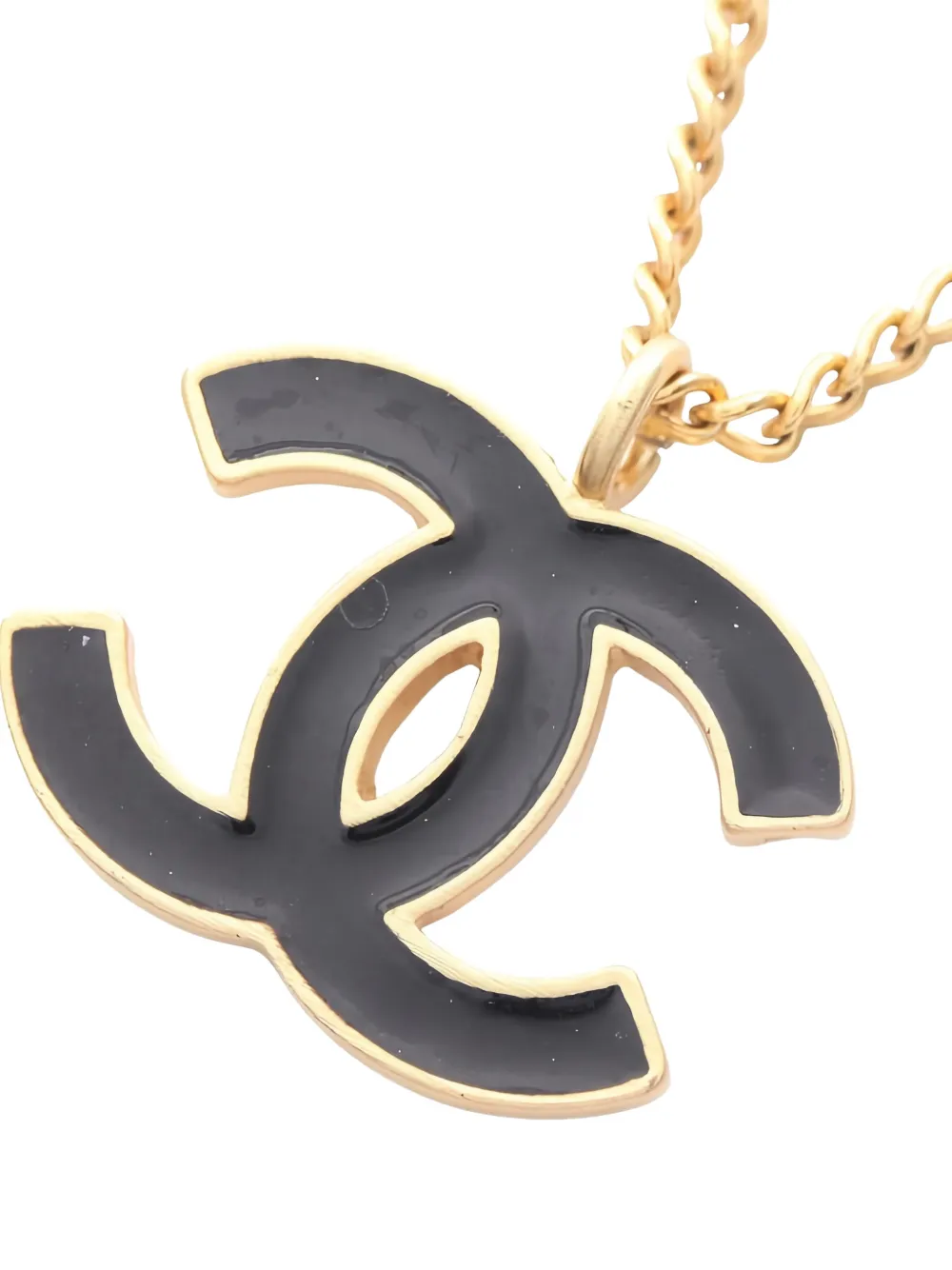 CHANEL Pre-owned 1986-1988 Coco Mark Pendant Necklace In Gold