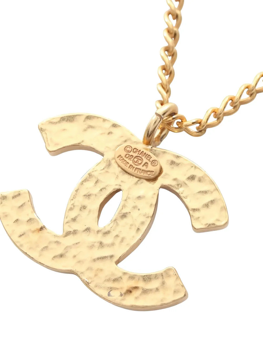 CHANEL Pre-owned 1986-1988 Coco Mark Pendant Necklace In Gold