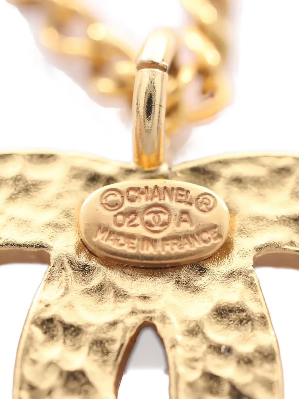 CHANEL Pre-owned 1986-1988 Coco Mark Pendant Necklace In Gold