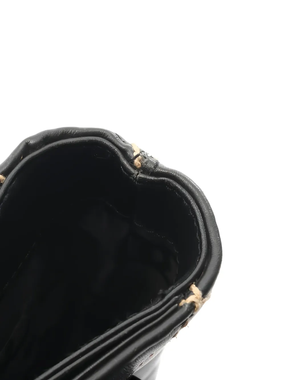 CHANEL Pre-Owned 2002-2003 Wild Stitched leather tote bag Zwart