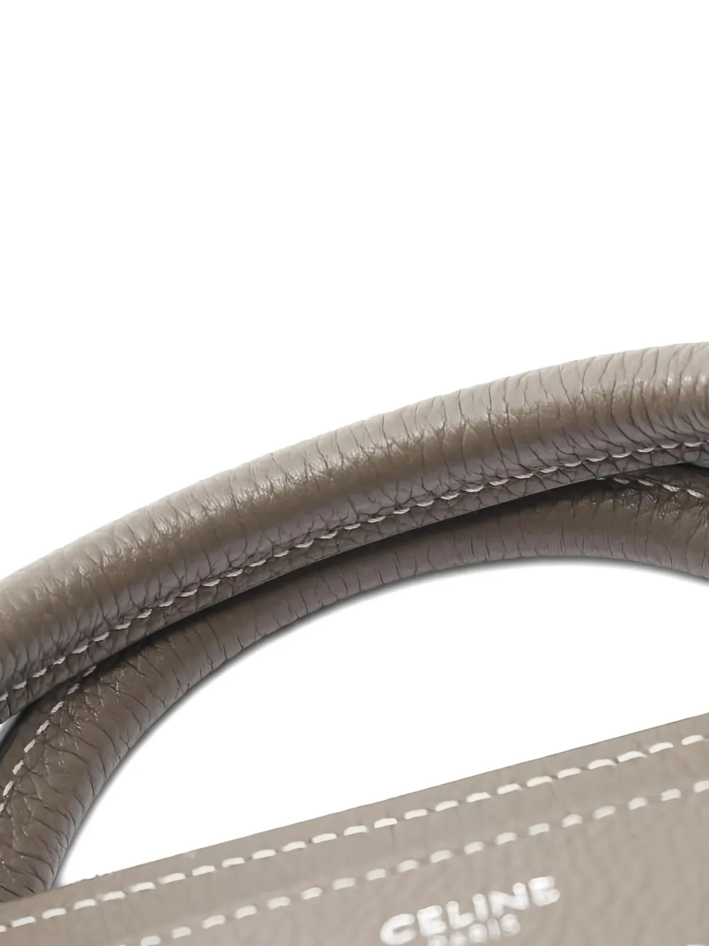 CELINE Pre-owned 2010s Nano Leather Tote Bag In Gray