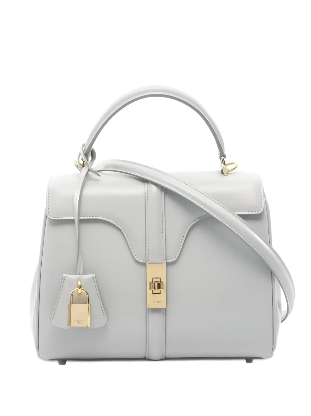 CELINE Pre-owned 2010s Leather Small Tote Bag In Gray