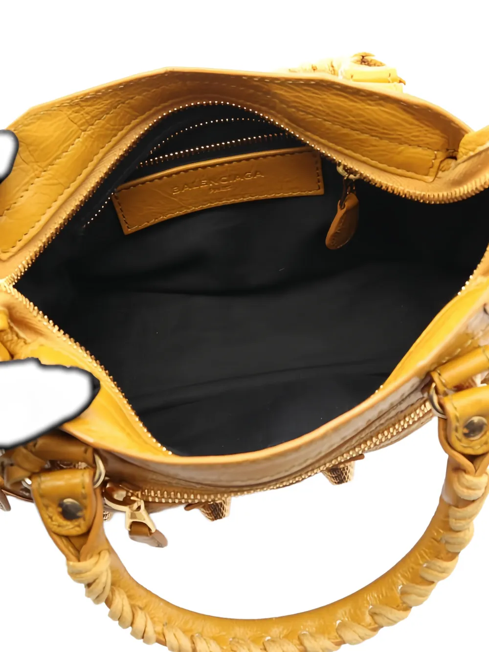 BALENCIAGA Pre-owned 2010s Mini City Tote Bag In Yellow