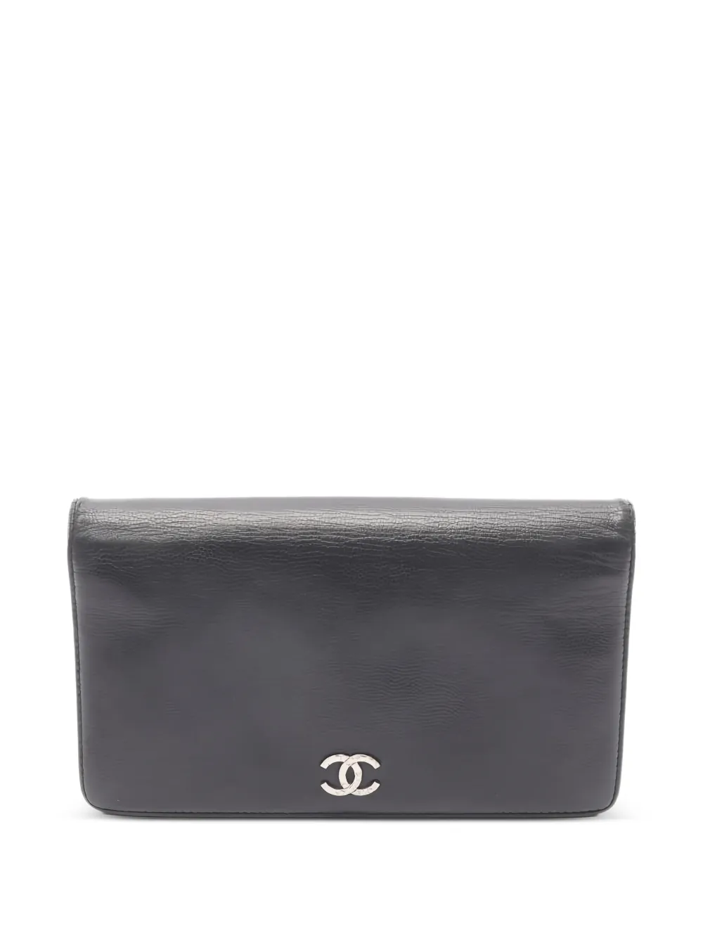 CHANEL Pre-Owned 2010-2011 Interlocking CC bi-fold leather wallet | Black | Image 1