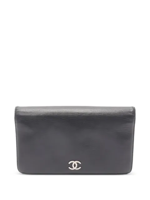 CHANEL Pre-Owned cartera plegable con motivo Interlocking CC 2010-2011