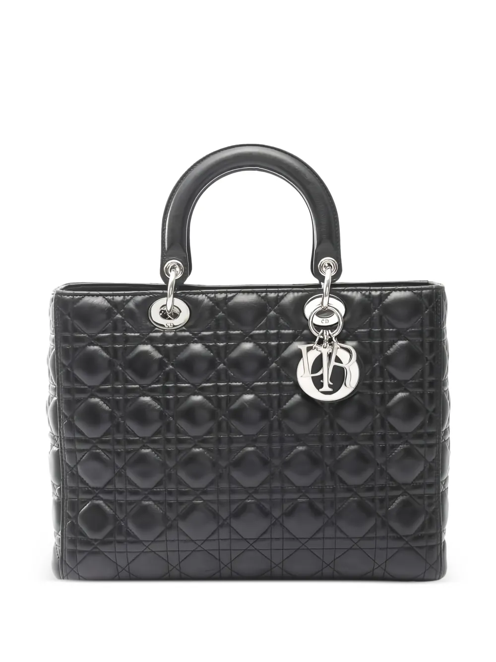 Christian Dior Pre-Owned 2010s Lady Dior tote bag - ブラック Christian Dior Pre-Owned 2010s Lady Dior tote bag - ブラック