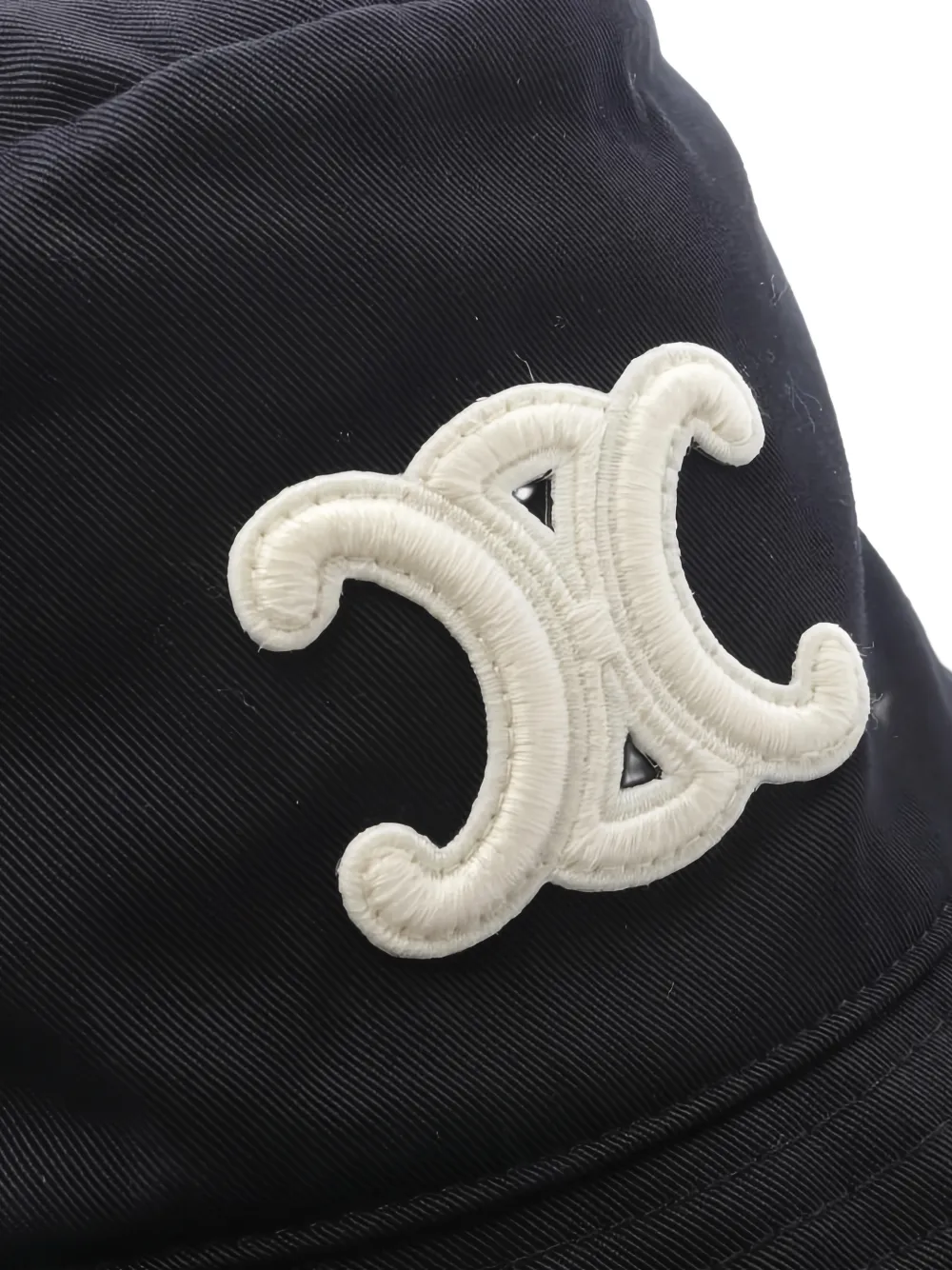 CELINE Pre-owned Triomphe Embroidery-logo Bucket Hat In Blue