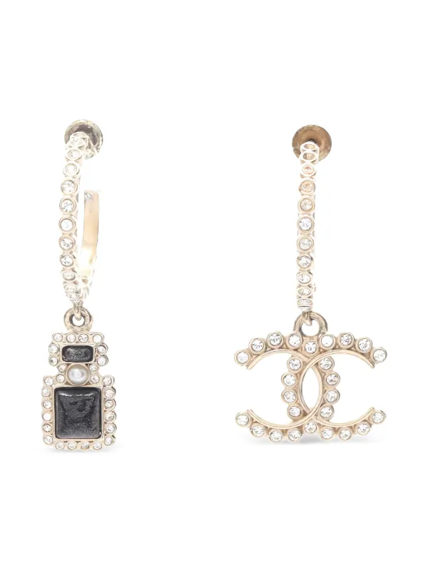 CHANEL Pre-Owned 1986-1988 ココマーク パフュームボトル ピアス 